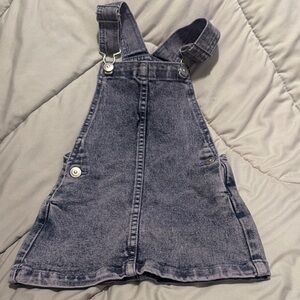 Kids Purple Denim Overalls